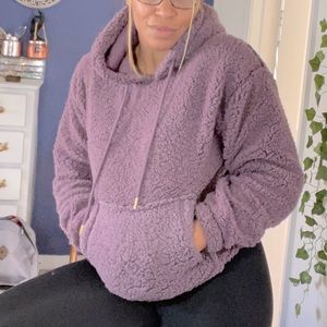 Purple Sherpa hoodie 💜